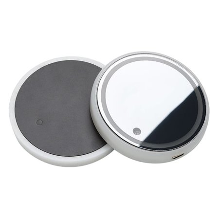 LED-kopholder, 2 stk. LED-bilunderlag med 7 farver lysende lyskop-plade, USB-opladningskopmåtte til drikkeunderlag tilbehør interiør D