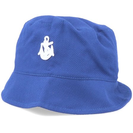 CTH Ericson - Modrá bucket Klobouk - Kids Jamie Jr. Pique Blue Bucket @ Hatstore