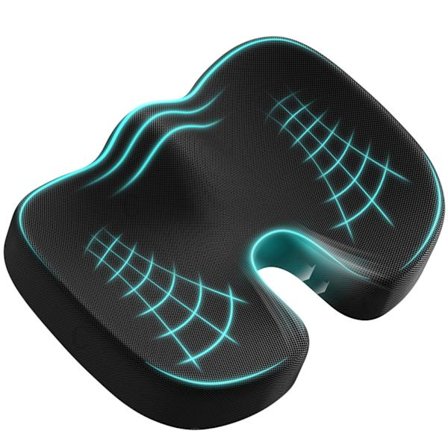 Svanskudde Memory Foam Sittdyna Ergonomisk Kudde för Kontor Bil Rullstol