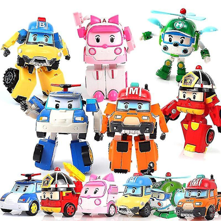 Robocar Poli Pack med 6 Deformerbara