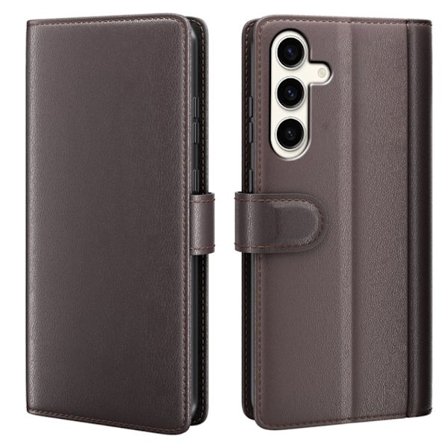 Äkta Läderfodral Samsung Galaxy S24 Plus Brun