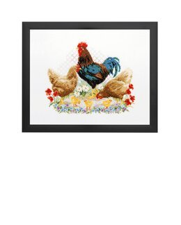 Bild Hühnerfamilie - Vervaco