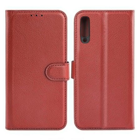Samsung Galaxy A50s Plånboksfodral med Stativ - Brun