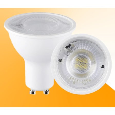 Pakke med 10 LED-pærer 4000k nøytralt lys GU10 lineær 6W Spot Ligh