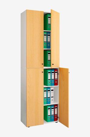 VCM - Vcm Kontorskap Lona 2Xl hengslede dører - Flerfarget - Skap - Fra Homeroom