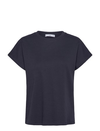 Mango | Rounded Neck Cotton T-Shirt | XS