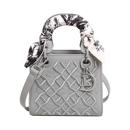Kraftig broderi diamant Princess Diana väska exklusiv crossbody-väska mångsidig mode silkescarf axelväska damväska