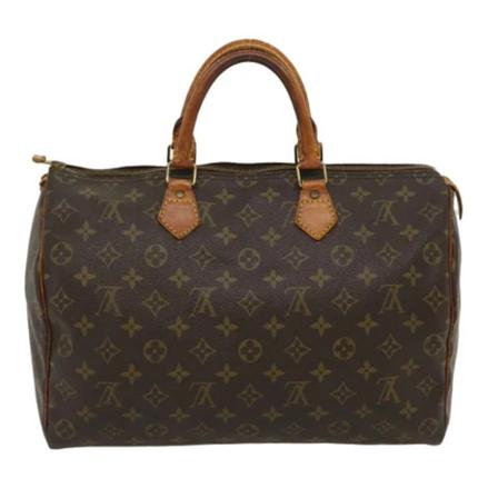 Louis Vuitton Vintage, Pre-owned Speedy 35 Monogram Handbag Bruin, Dames, Maat:ONE Size