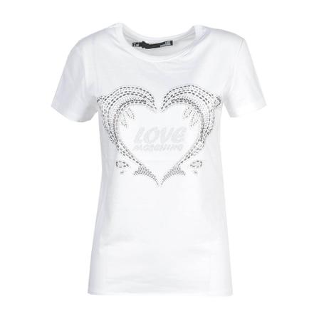 Love Moschino T-Shirt Hvid, Dame