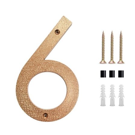 Nummer Dørplakett Adressesifre 0-9 6 6