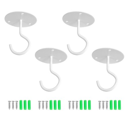 Tak krokar för hängande växter, kraftiga väggfästen i metall för blomkrukor, inklusive professionell borr
