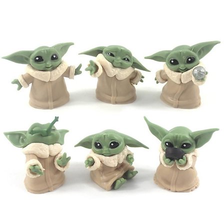 Baby Yoda Kakun Päällinen Hahmosetti Lelut Lasten Syntymäpäiväkakun Koristelu Koristeet Ja Suihku Syntymäpäiväjuhlatarvikkeet Mini Lahjat (FMY)