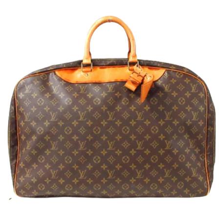 Louis Vuitton Vintage, Pre-owned Polyester travel-bags Bruin, Dames, Maat:ONE Size,leather