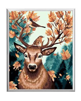 Paint By Numbers Forest Deer - WizardiArt