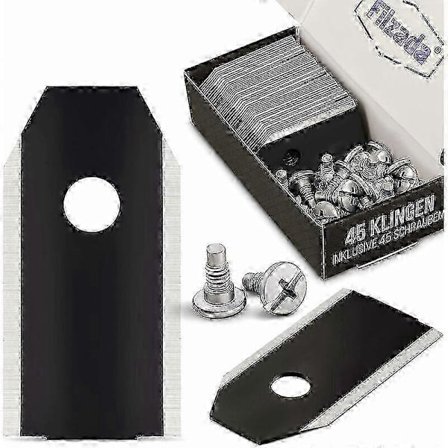 45x Carbon Reservedelskniv til alle Husqvarna Automower/Gardena/Yardforce - Robotplæneklipperkniv til Husqvarna 305, 308, 310, 315, osv. - med skrue