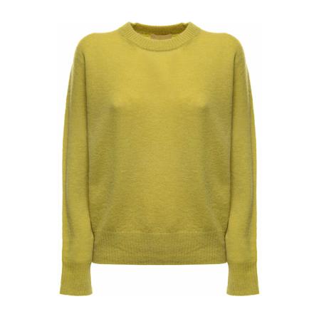 Momoni, Round-neck Knitwear Groen, Dames, Maat:S