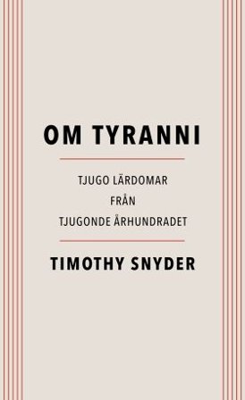 Om tyranni, ISBN: 9789100174156