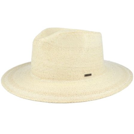 Brixton - Beige straw Hatt - Marcos Natural Fedora @ Hatstore