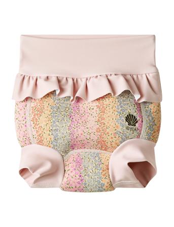 Neoprene Swim Pants Ruffle Pink Wheat