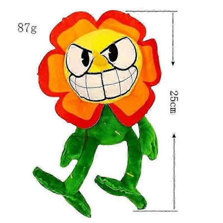 Plysjdukke Leke Cuphead Spill Cuphead Mugman Mecup Og Brocup