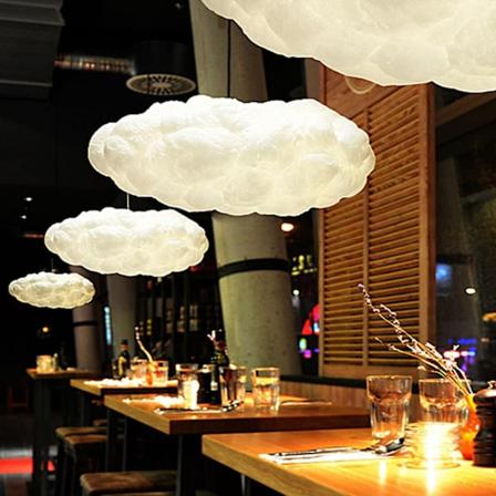 Skylampe er lys og justerbar, søt utseende kunstig sky LED taklampe-WELLNGS