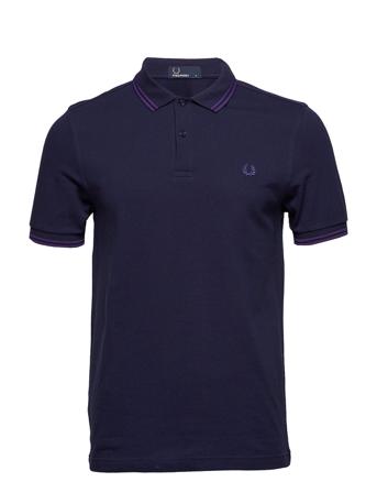 Twin Tipped Fp Shirt Polos Short-sleeved Blå Fred Perry
