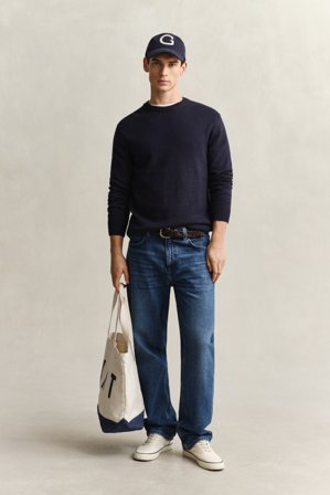 GANT Herren Straight Fit Jeans (33/32) Blau