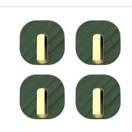 GrouopM 4 st Grön krok Inget hål Stark klibbig limkrokhållare Dörr Bakvägg Badrum Köksnyckel Ingen spårning Nagelpasta Kläder