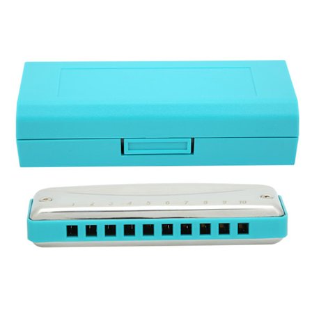 10-reikäinen huuliharppu Blues Db -sävyn harppu kannettava soitin aloittelijan harjoitteluun