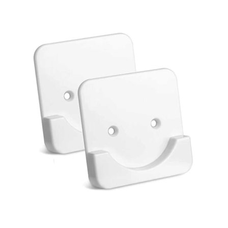 Ende til fastgørelsesstang til badeværelse, klæbende stang til gardinstang, vægbeslag, monteringsbeslag, skruer, husholdningsholder med 