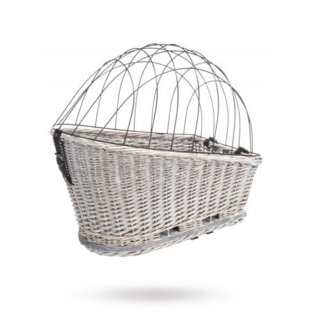 Trixie - Sykkelkurv opp til 8 kg Grå - For bagasjebrett