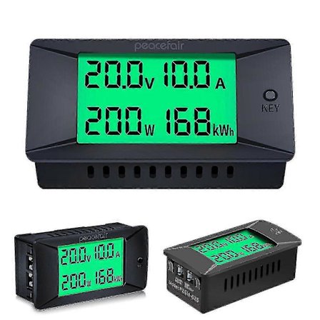 DC 0-300V 300A LCD Digital Voltmeter Amperemeter Spänning Amp Effekt Panel Meter Set