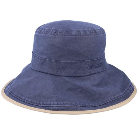 Stetson - Blå bucket Hatt - Ladies Delave Navy Bucket @ Hatstore