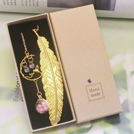 Bogmærker Fjer Bogmærker GOLD-01 GULD-01