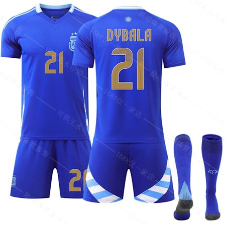 Gos- 2425 America's Cup Argentina fodboldtrøje 21 Dybala- Perfekt 21 DYBALA
