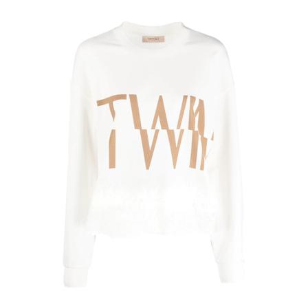Twinset Sweatshirts Hvid, Dame
