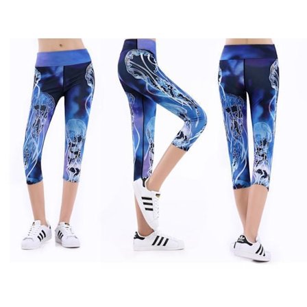 Deep Blue Yoga Capri
