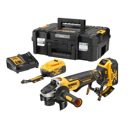 Dewalt DCG406P2LRT-QW Vinkelsliper med batteri og lader, Maskiner