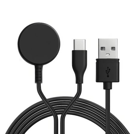 Dual-oplader til Samsung Watch modeller 7, 6, 5 og 4, samt,, og - USB C hurtig opladningskabel, rejseledning egnet til begge ure