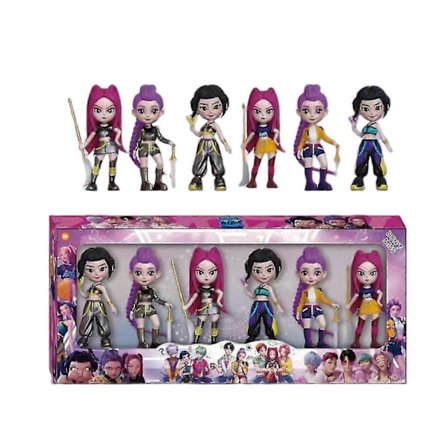 6 stk. K-POP Demon Hunter Dukker Actionfigur Saja Boys Leketøy Rumi Mira Zoey Figur Dukke Bursdagsgave Til Barn Fans[YJD]