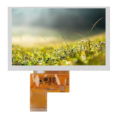 Resistiivinen kosketusnäyttö, 800x480 HDMI TFT LCD -näyttömoduuli 5 tuuman RGB teräväpiirtoinen kirkas teollinen TFT LCD -näyttömoduuli