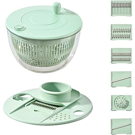 Dobbelt vandret hus til grøntsager og frugt 6 udskiftelige blade tørrestativ køkkenapparat