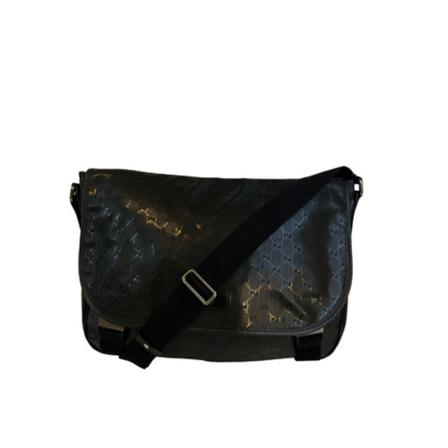 Gucci Vintage, Pre-owned Crossbody Messenger Bag Pvc Zwart, Dames, Maat:ONE Size