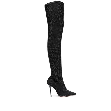 Gedebe, Over-knee Boots Czarny, Kobieta, Rozmiar: 39 EU