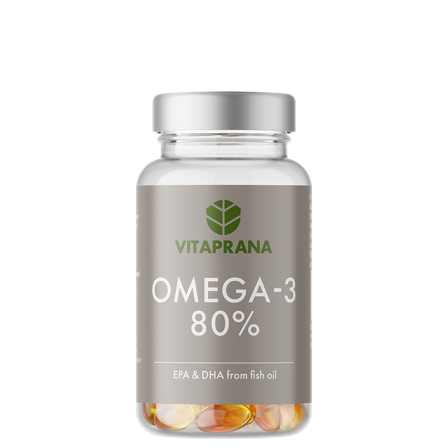 Vitaprana Omega-3 80% 100 kapslar