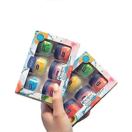 6 stk. leppepomade sett Vaseline Petroleum Jelly Lip Care Anti-tørkende fuktighetsgivende_Super gave