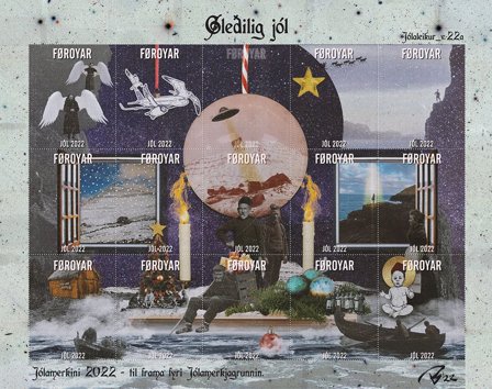 Færøerne - Julemærkeark 2022 - Julemærkeark