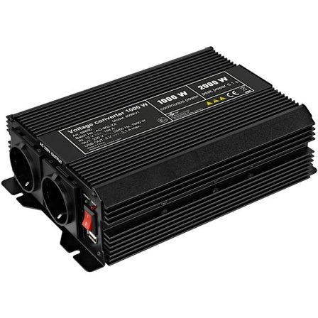Spänningsomvandlare DC/AC (12 V - 230 V/1000 W)