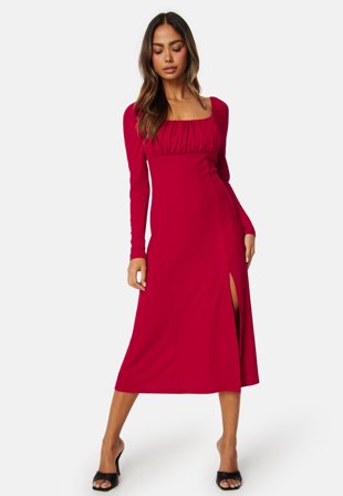 BUBBLEROOM Square Neck Midi Dress Klær
