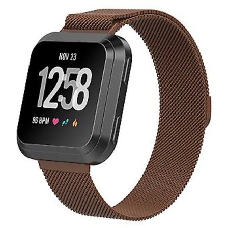 Armband för Fitbit Versa 2 / Fitbit Versa / Fitbit Versa Lite (Kaffebrun)